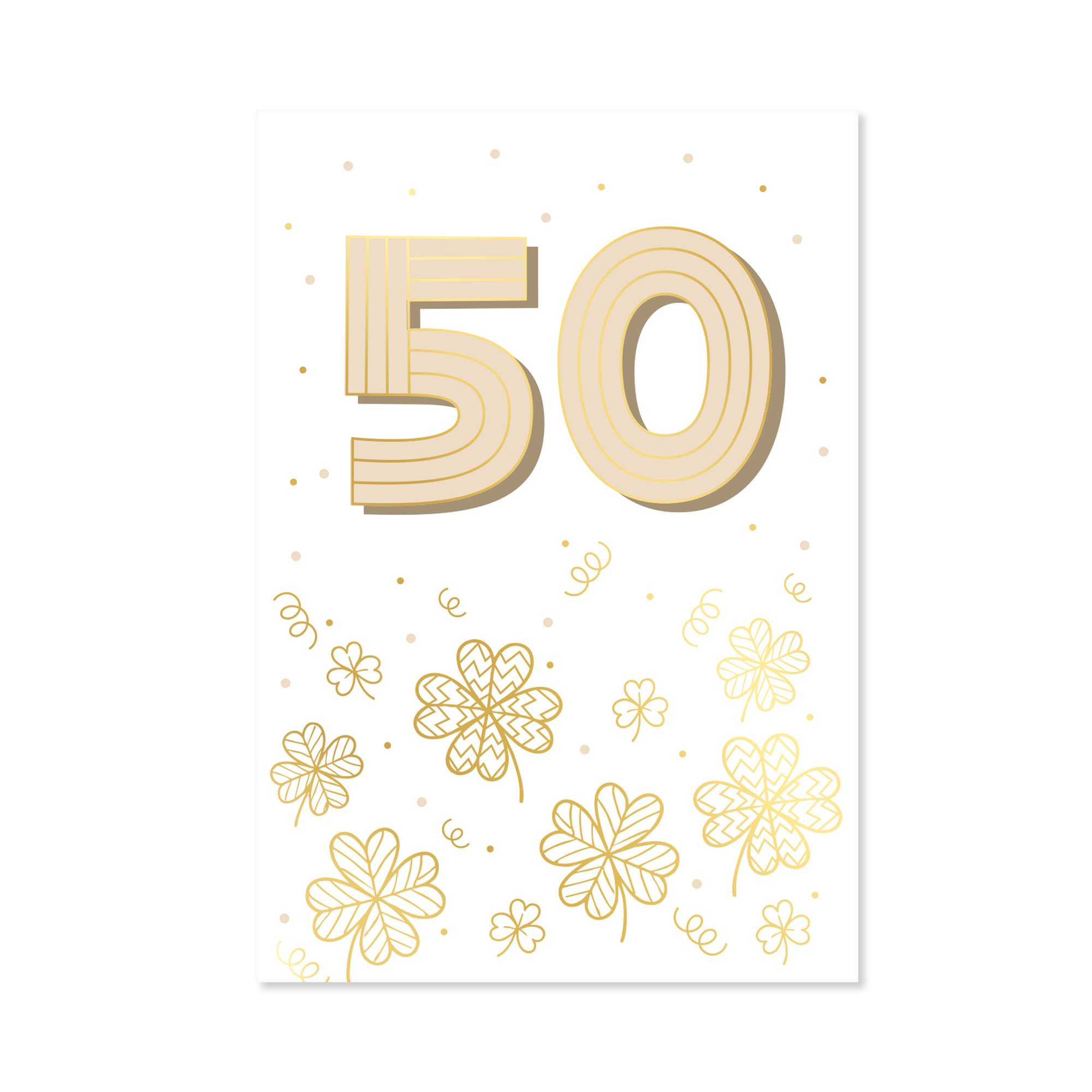 Přání k narozeninám - Zlatá ražba 50 let Albi Albi