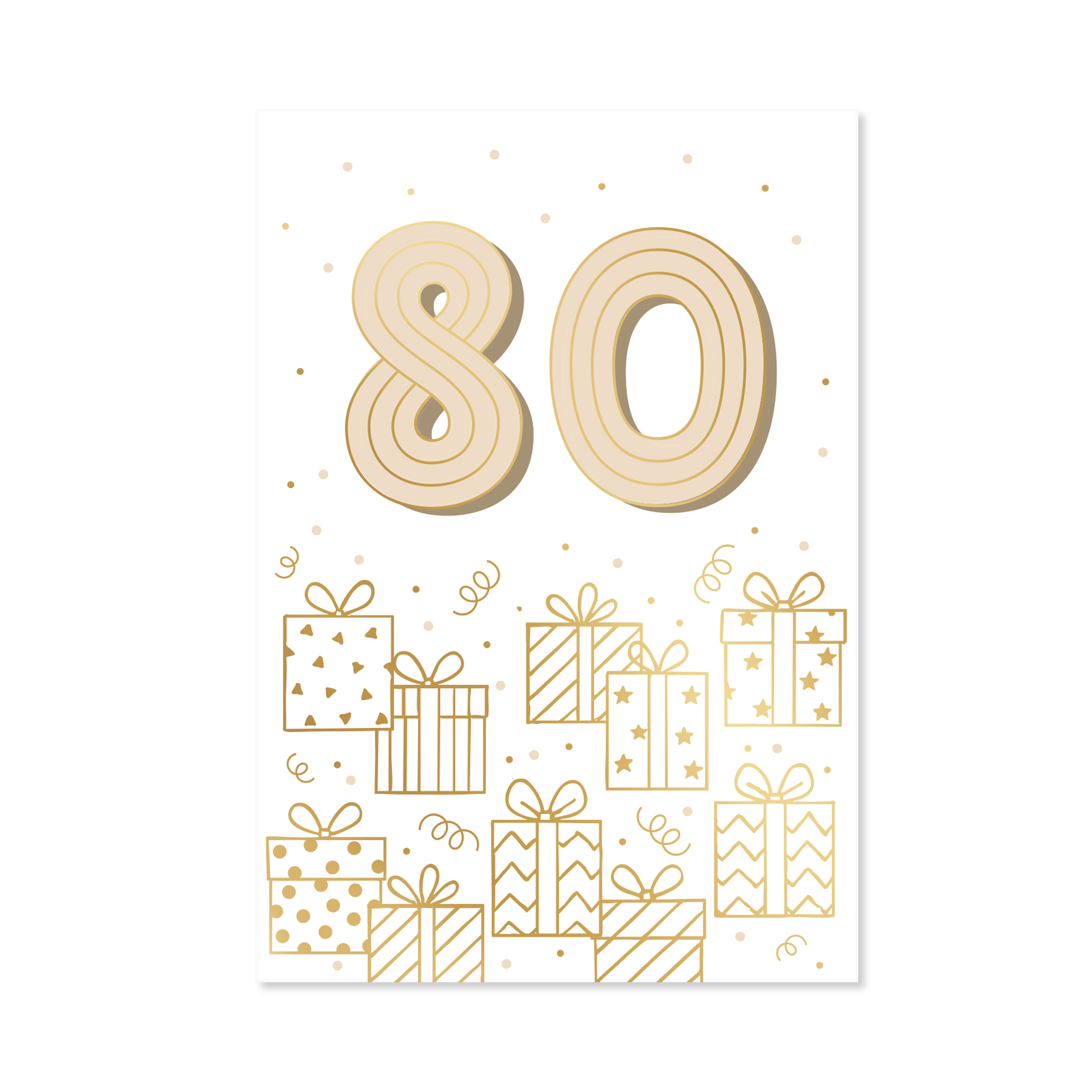 Přání k narozeninám - Zlatá ražba 80 let Albi Albi