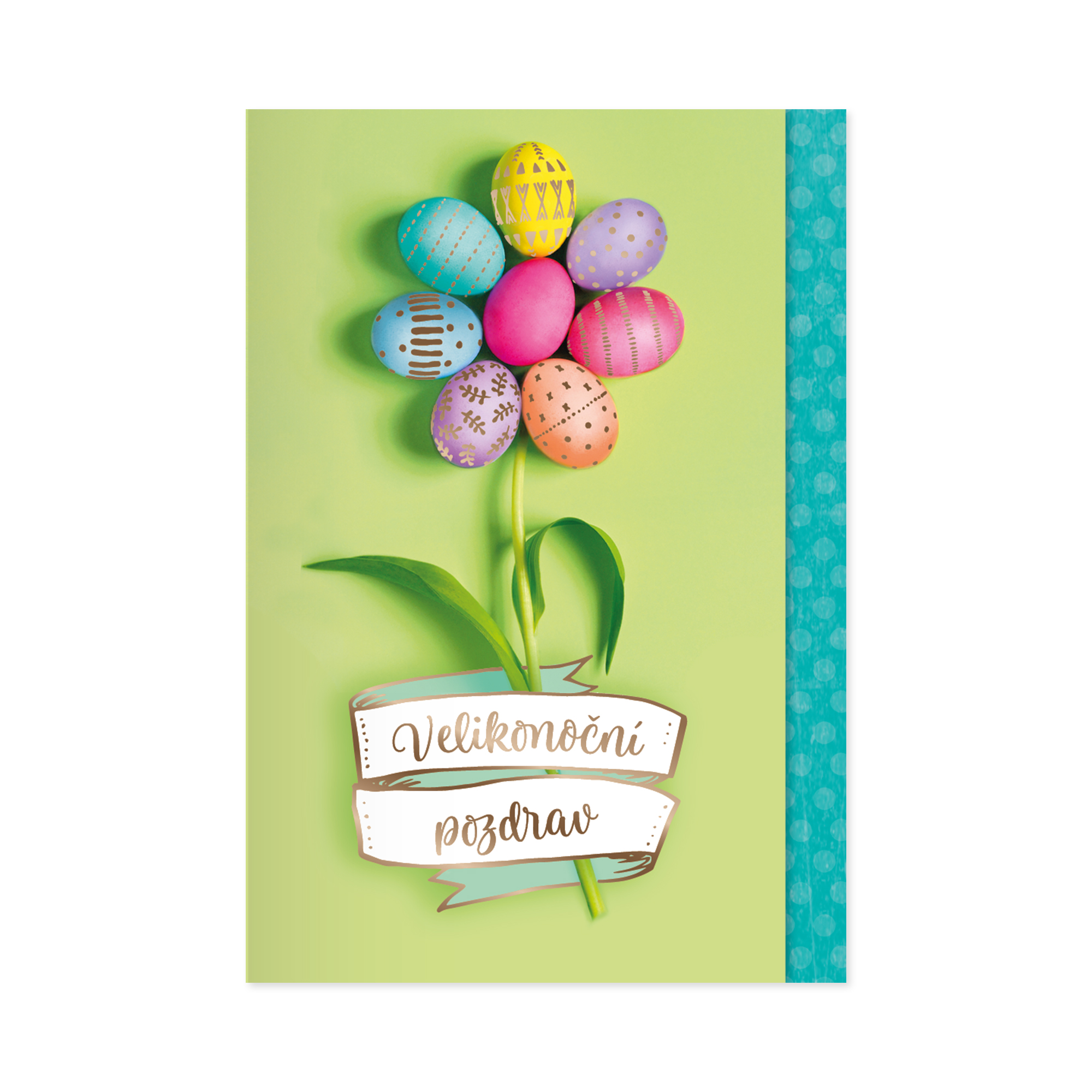 Velikonoční přání - Květina z vajíček Albi Albi