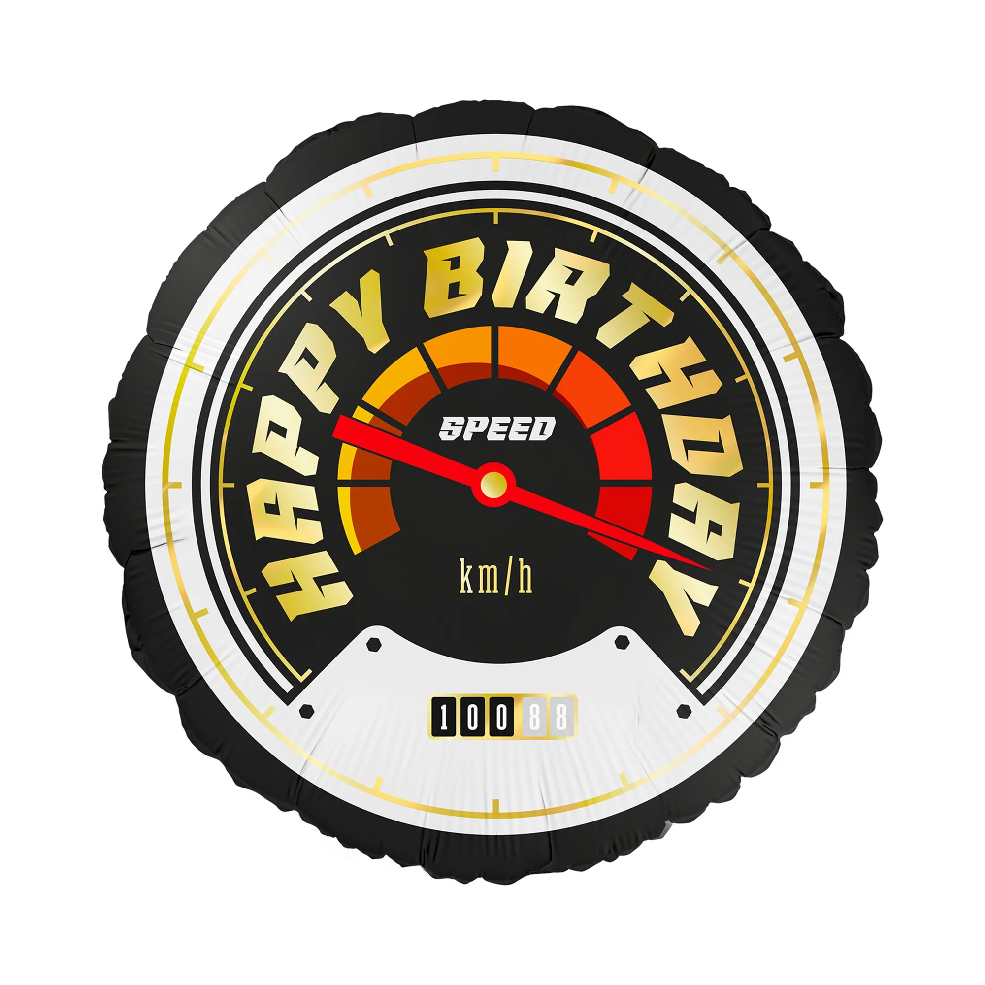 Balónek fóliový Happy Birthday závodní tachometr Albi Albi