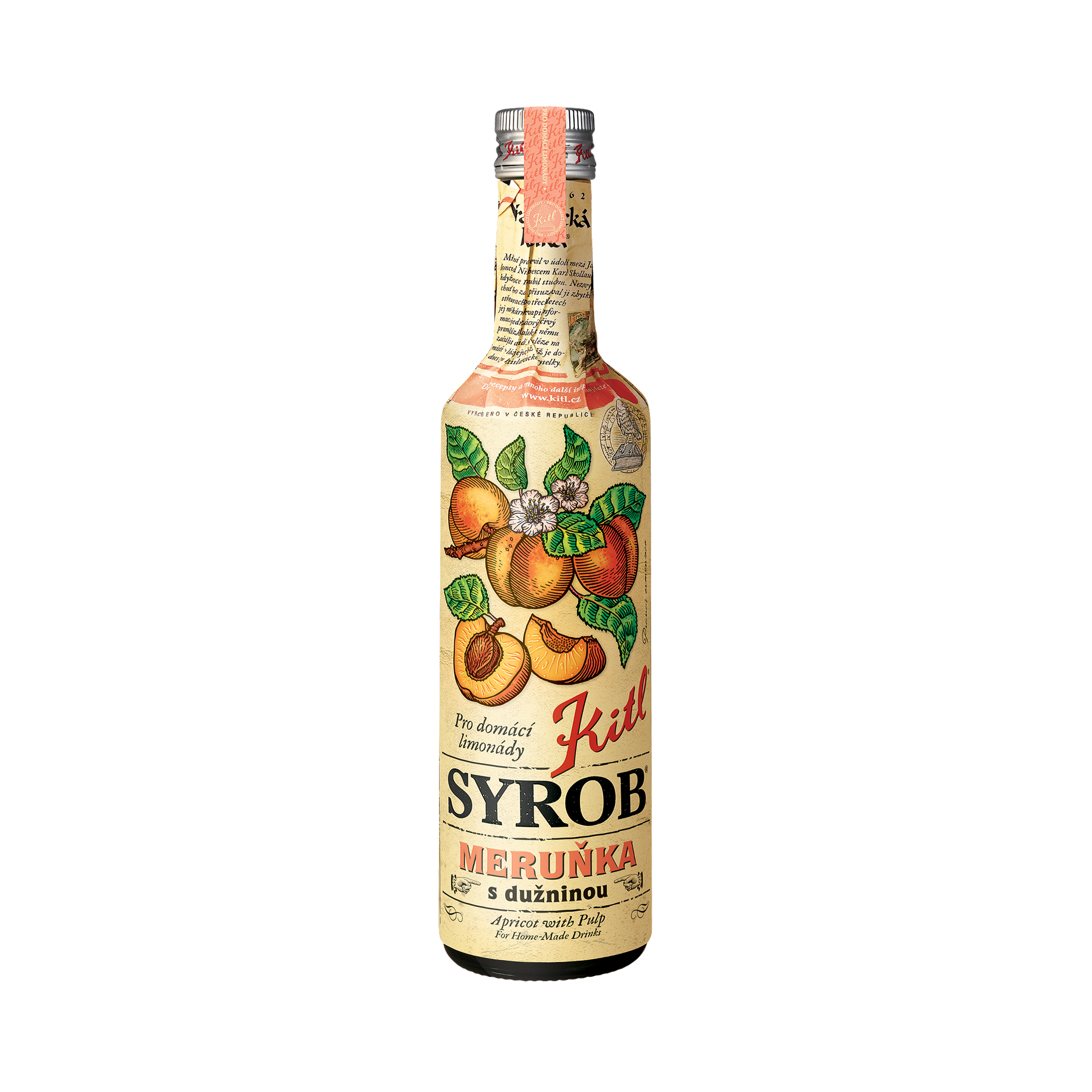 Kitl Syrob - Meruňka s dužinou 500 ml Kitl Kitl