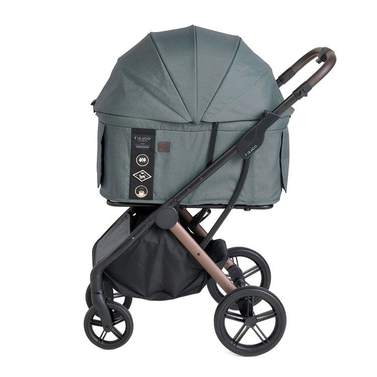 FIKAGO Kočárek pro kočky / psy AGILE2 Vintage Green FIKAGO