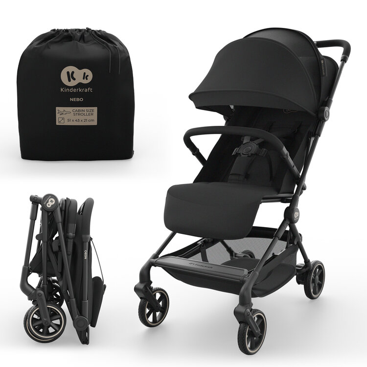 KINDERKRAFT Kočárek sportovní Nebo Midnight Black Kinderkraft