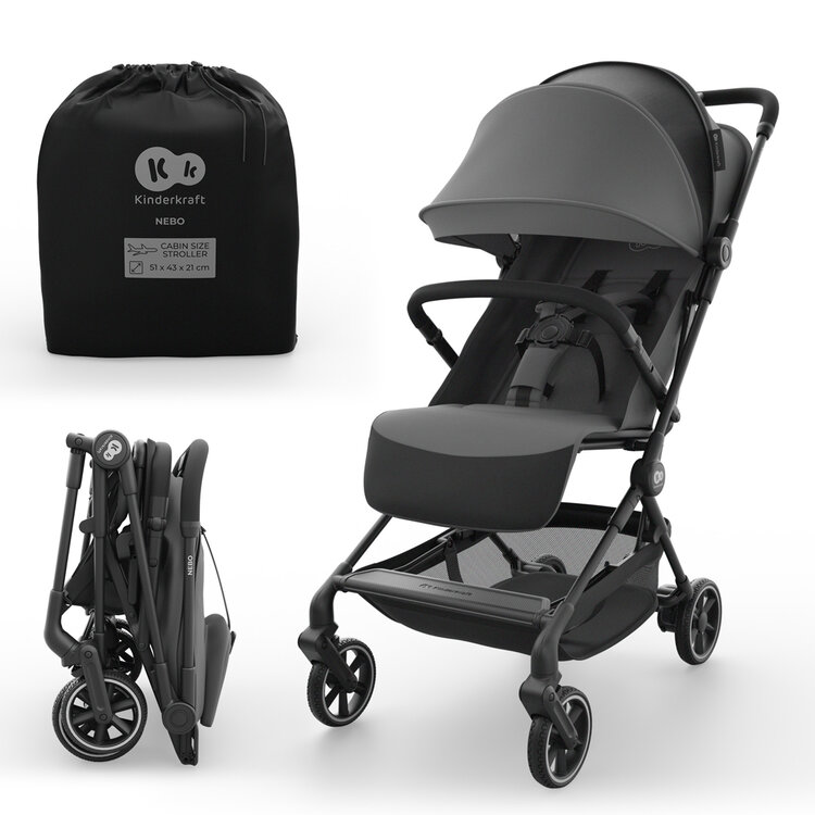 KINDERKRAFT Kočárek sportovní Nebo Platinum Grey Kinderkraft