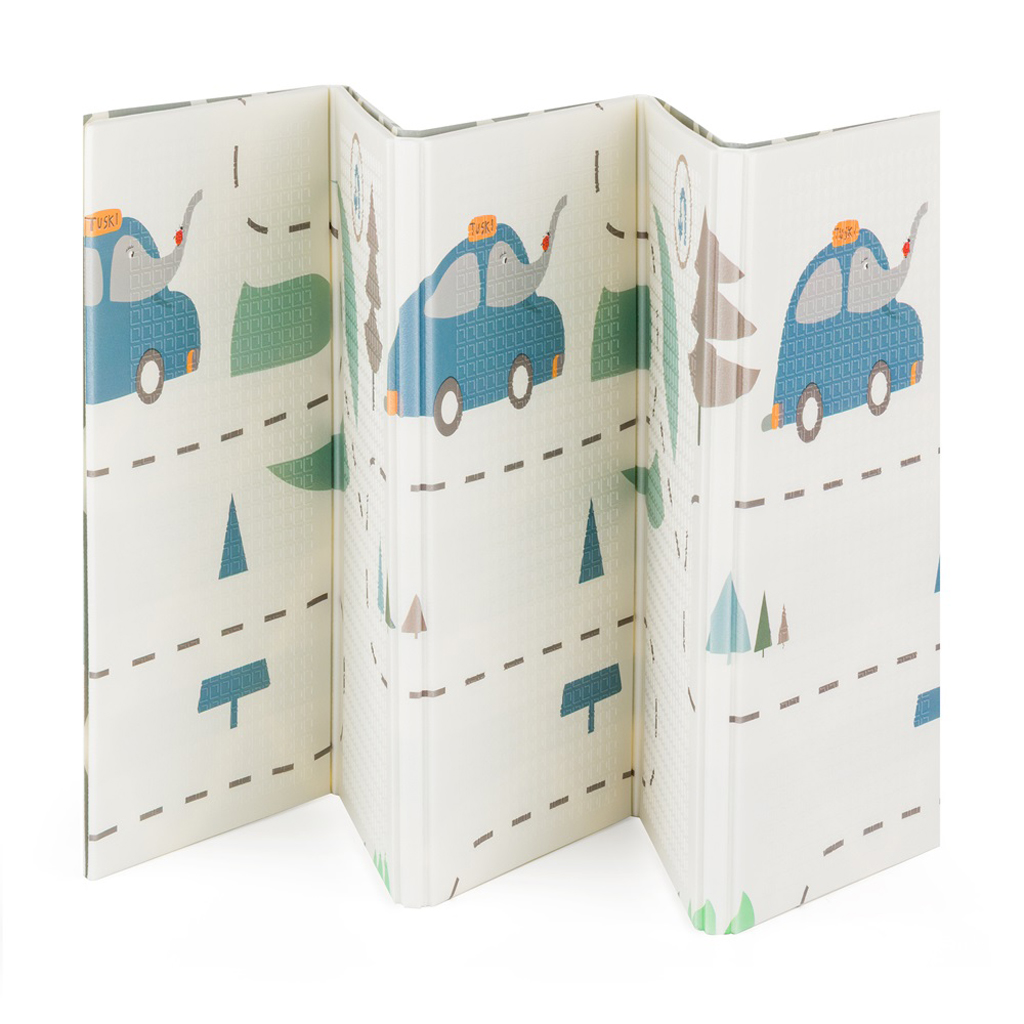 PETITE&MARS Podložka na hraní skládací Campy Cars&Arabesca Petite&Mars