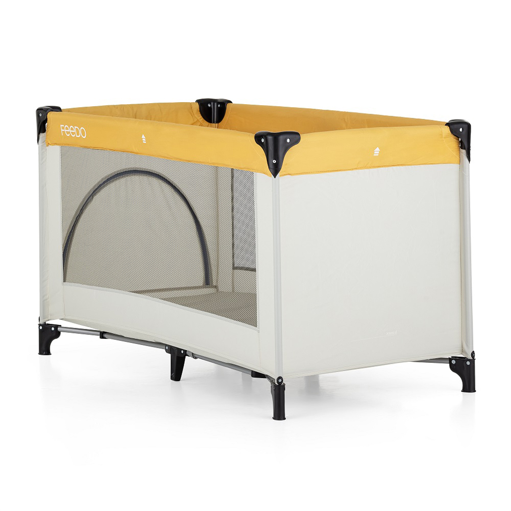 FEEDO Postýlka cestovní Mustard Beige Feedo