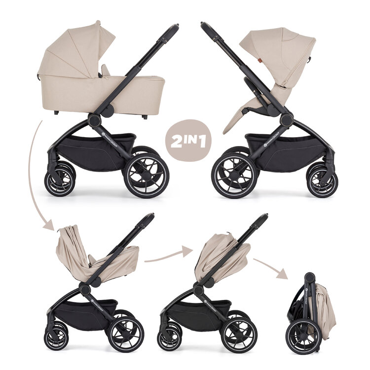 PETITE&MARS Kočárek kombinovaný SCOUT 2v1 Soft Mousse Petite&Mars