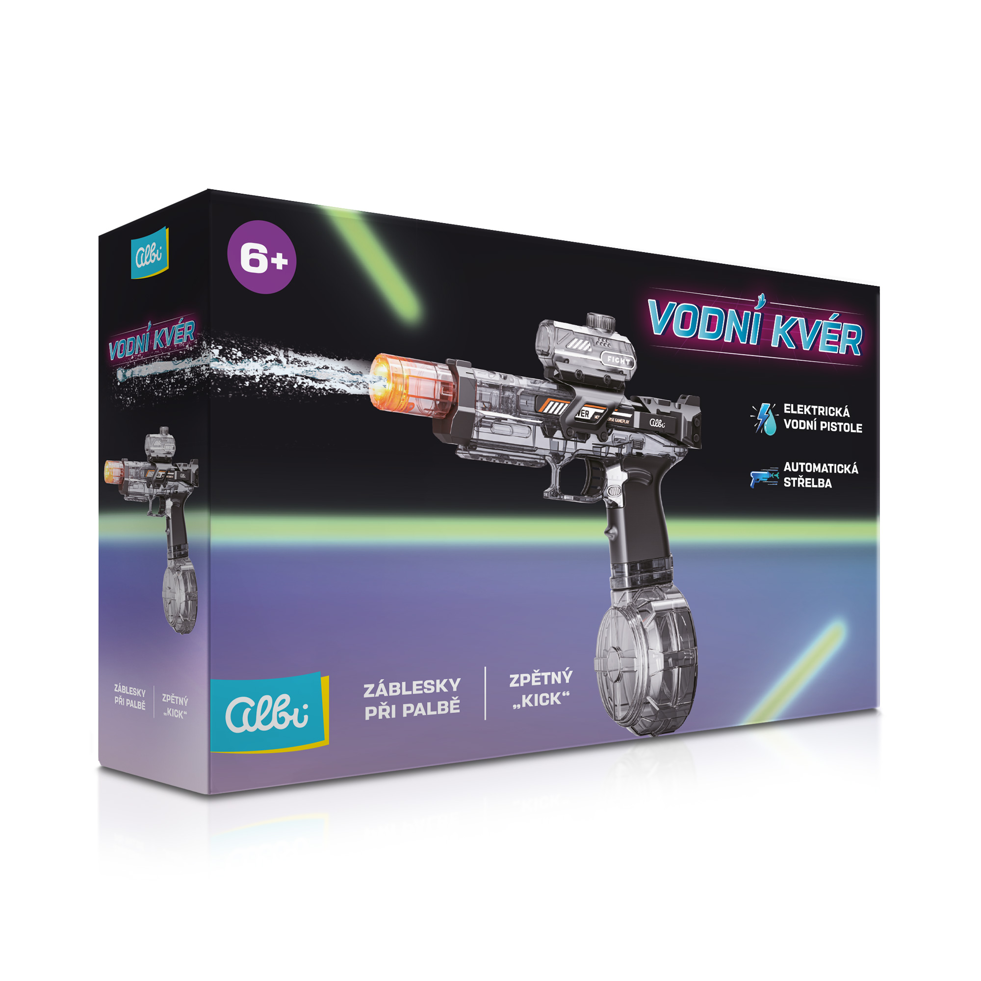 Vodní kvér - Elektrická vodní pistole Albi Albi