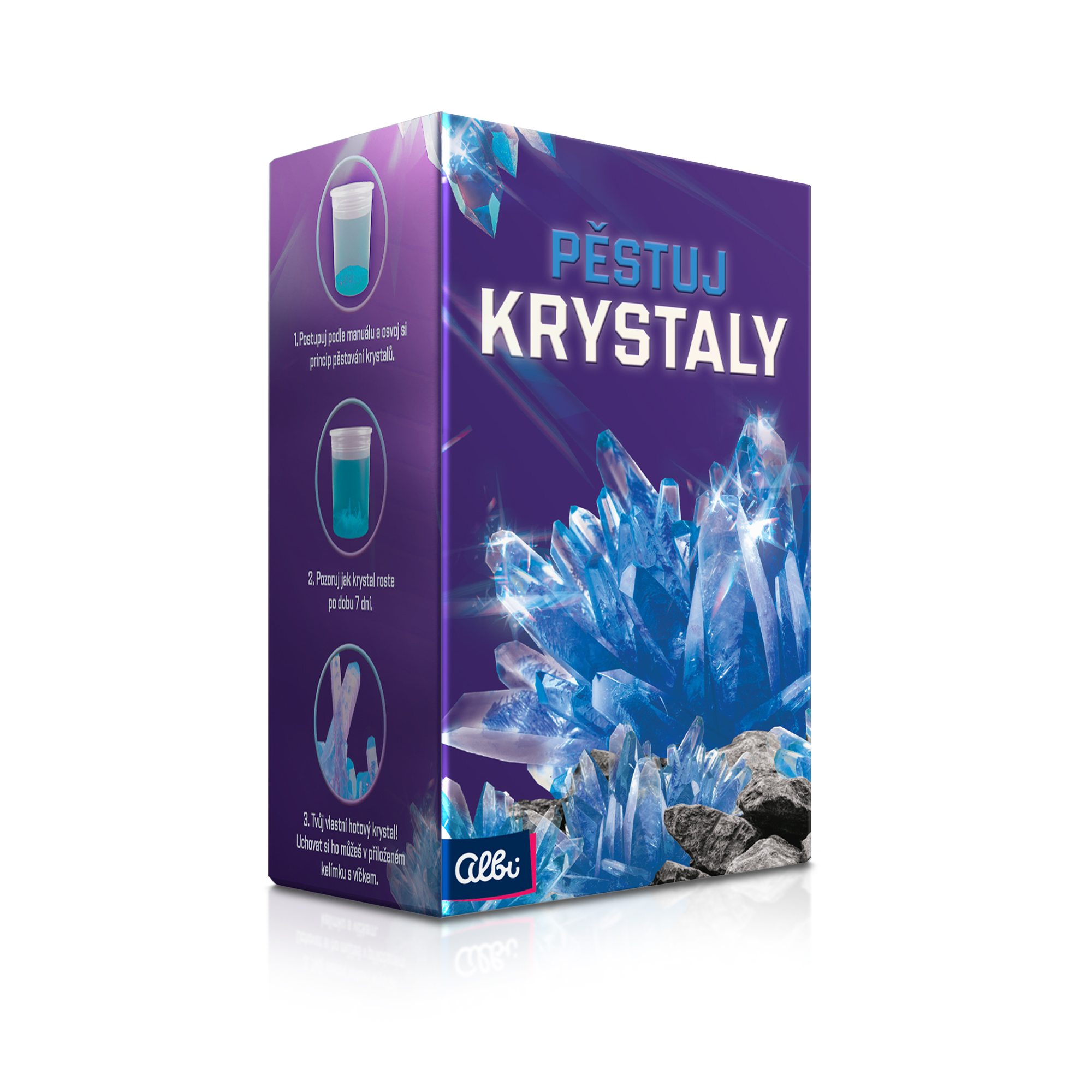 Pěstuj krystaly - Modrá Albi Albi
