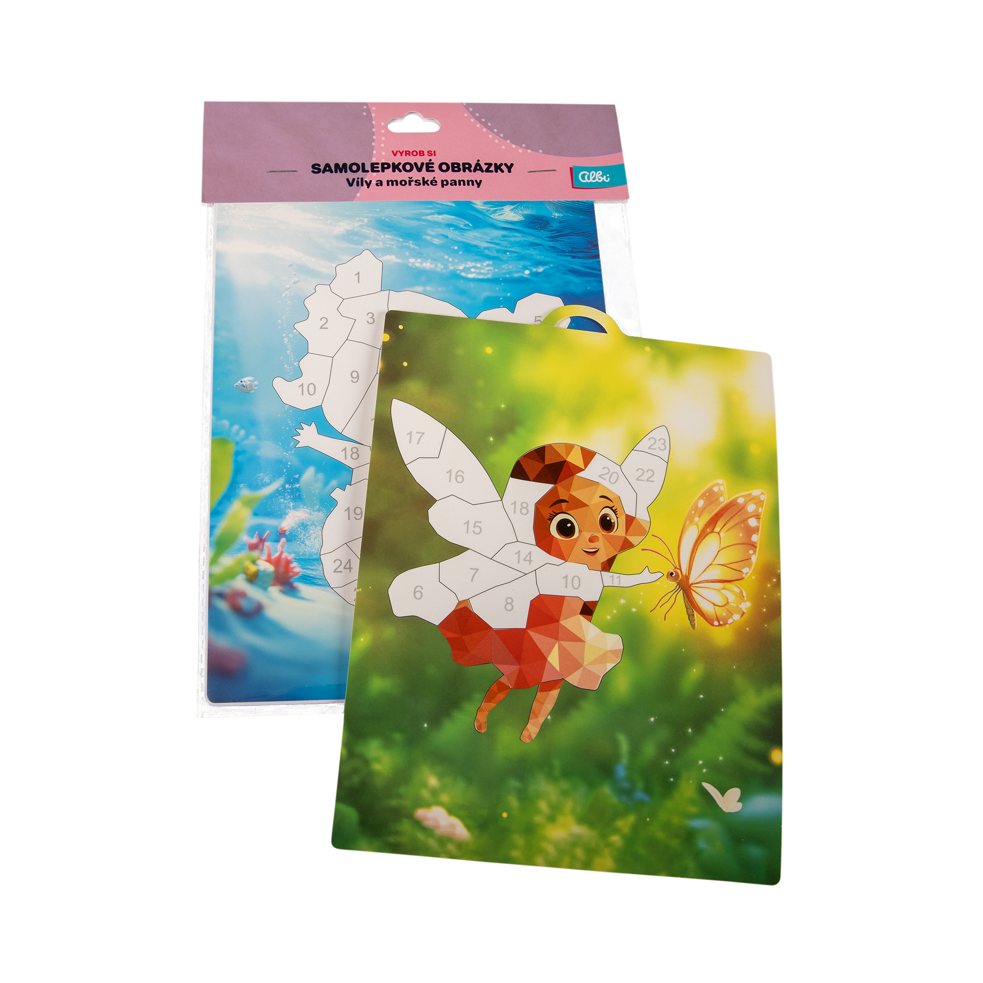 Vyrob si - Samolepkové obrázky: Víly a mořské panny Albi Albi