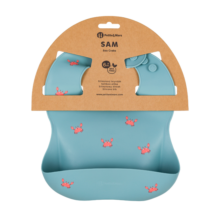 PETITE&MARS Bryndák silikonový Take&Match Sea Crabs 6m+ Petite&Mars