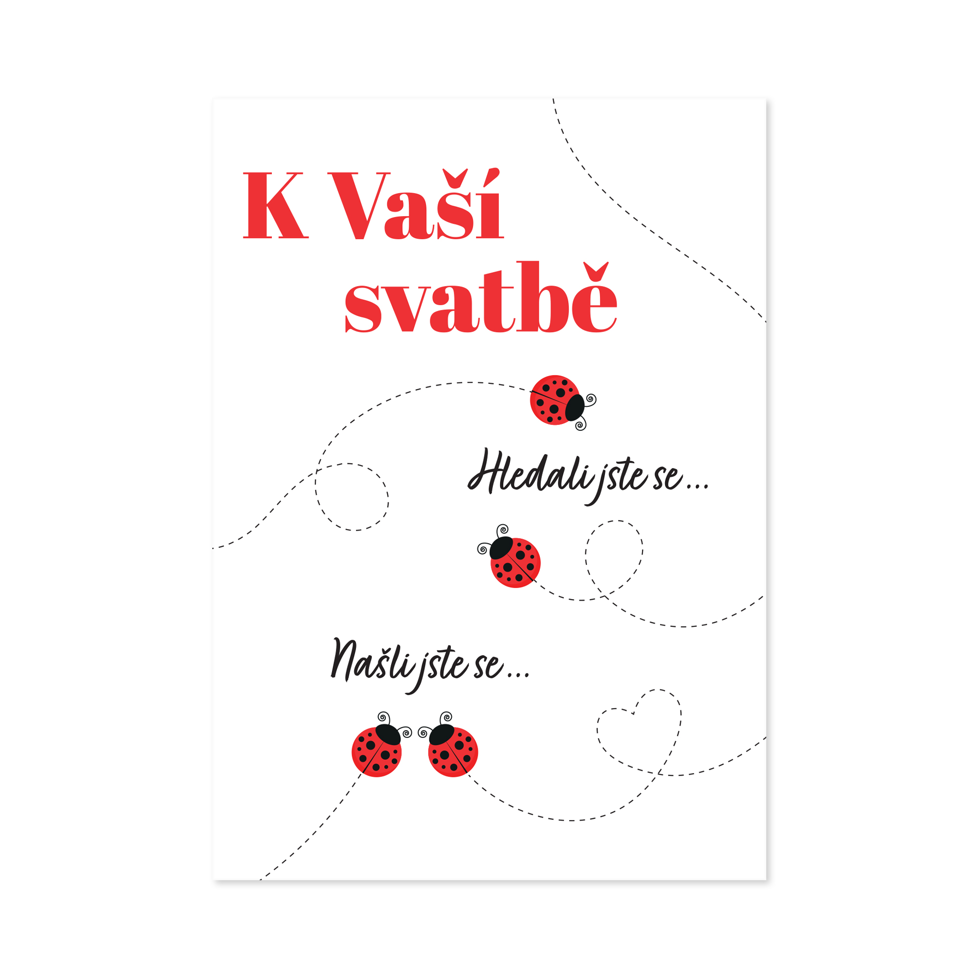 Svatební hrací přání - Zamilované berušky Albi Albi