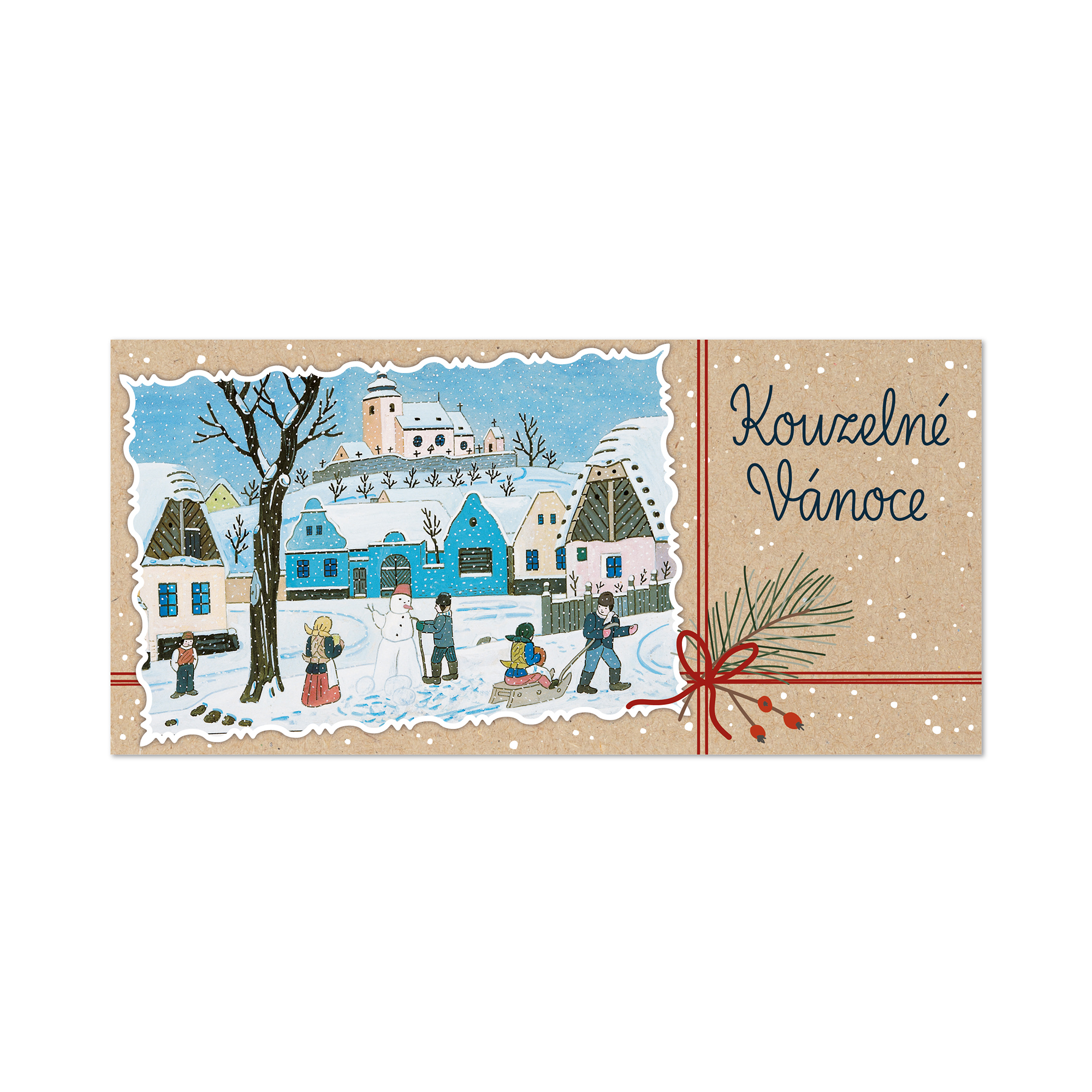 Přání s možností vložení peněz/poukázky - Josef Lada - Kouzelné Vánoce Albi Albi