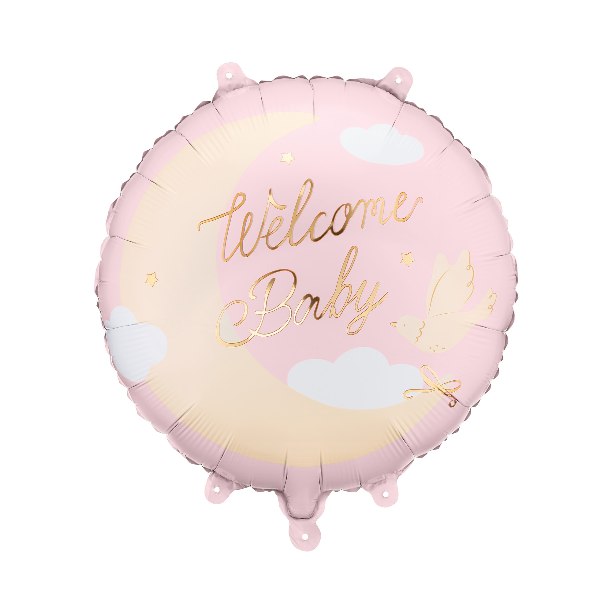 Balónek fóliový Welcome Baby růžový Albi Albi