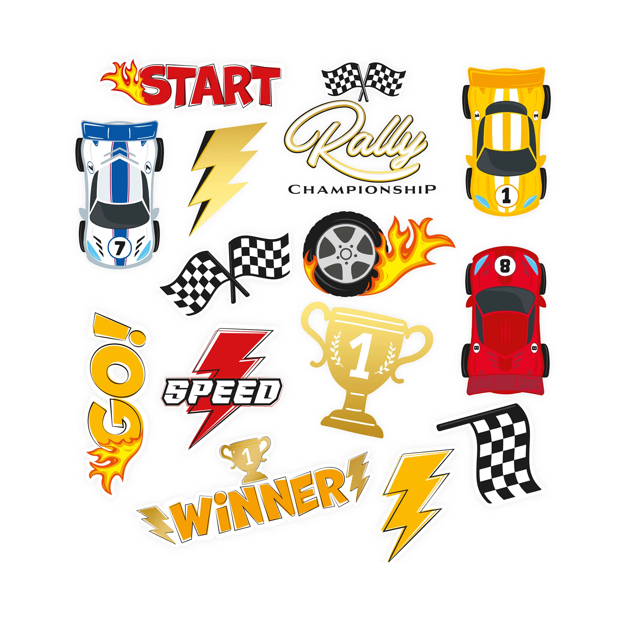 Tetování Závodní auta 14 ks Albi Albi