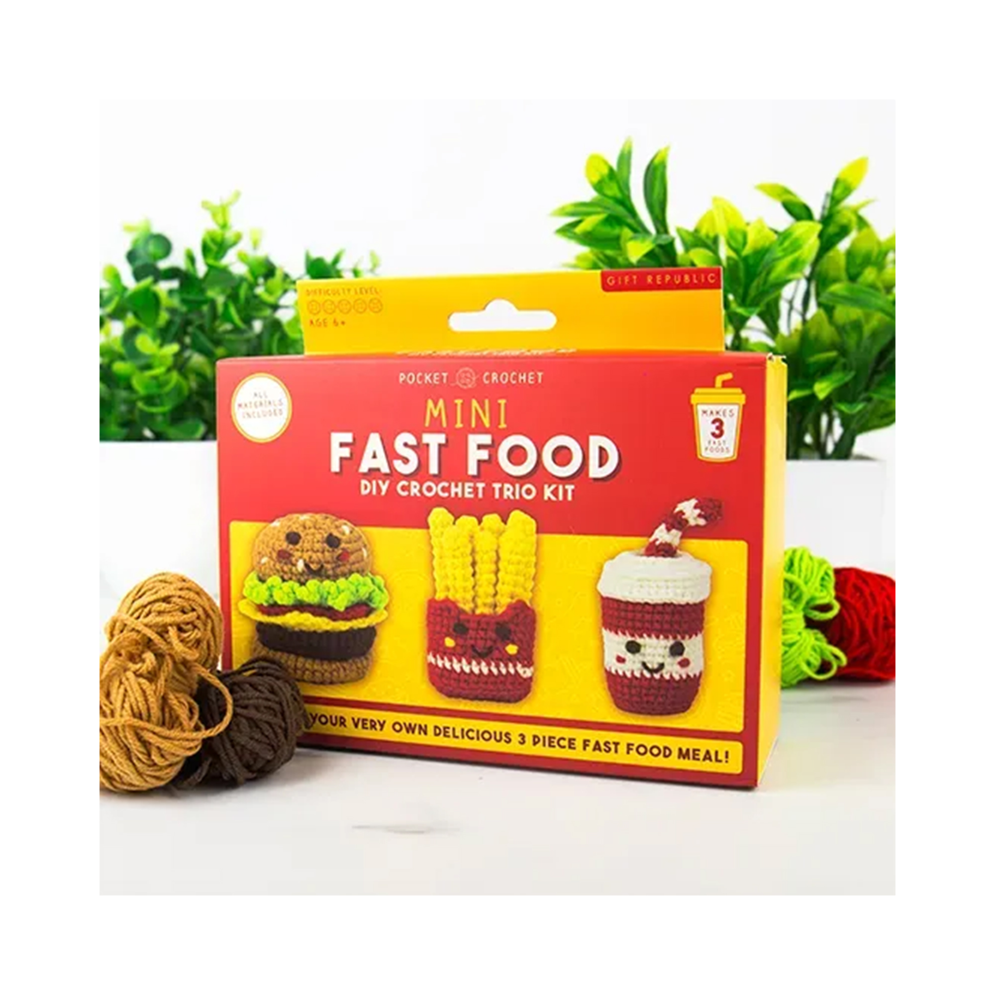 Mini háčkovací sada - Fast Food Gift republic Gift republic