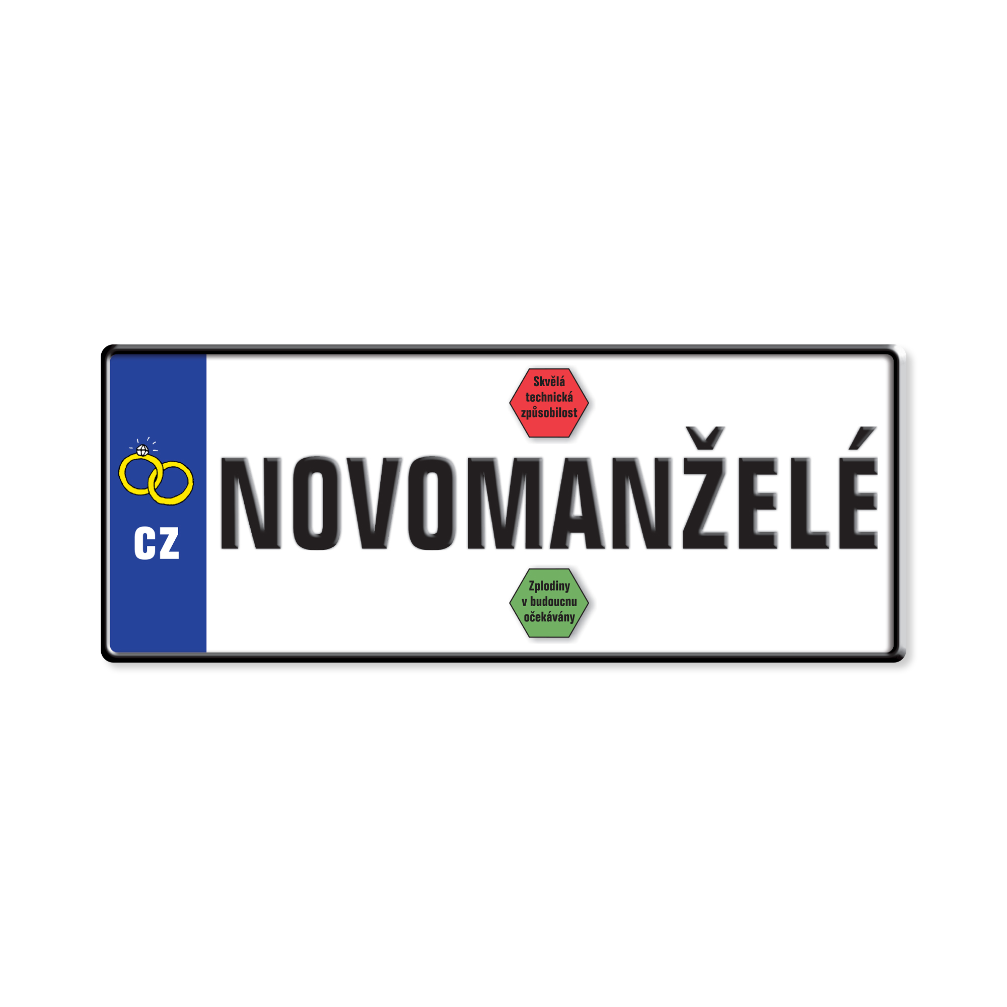 Svatební přání - SPZ Novomanželé Albi Albi
