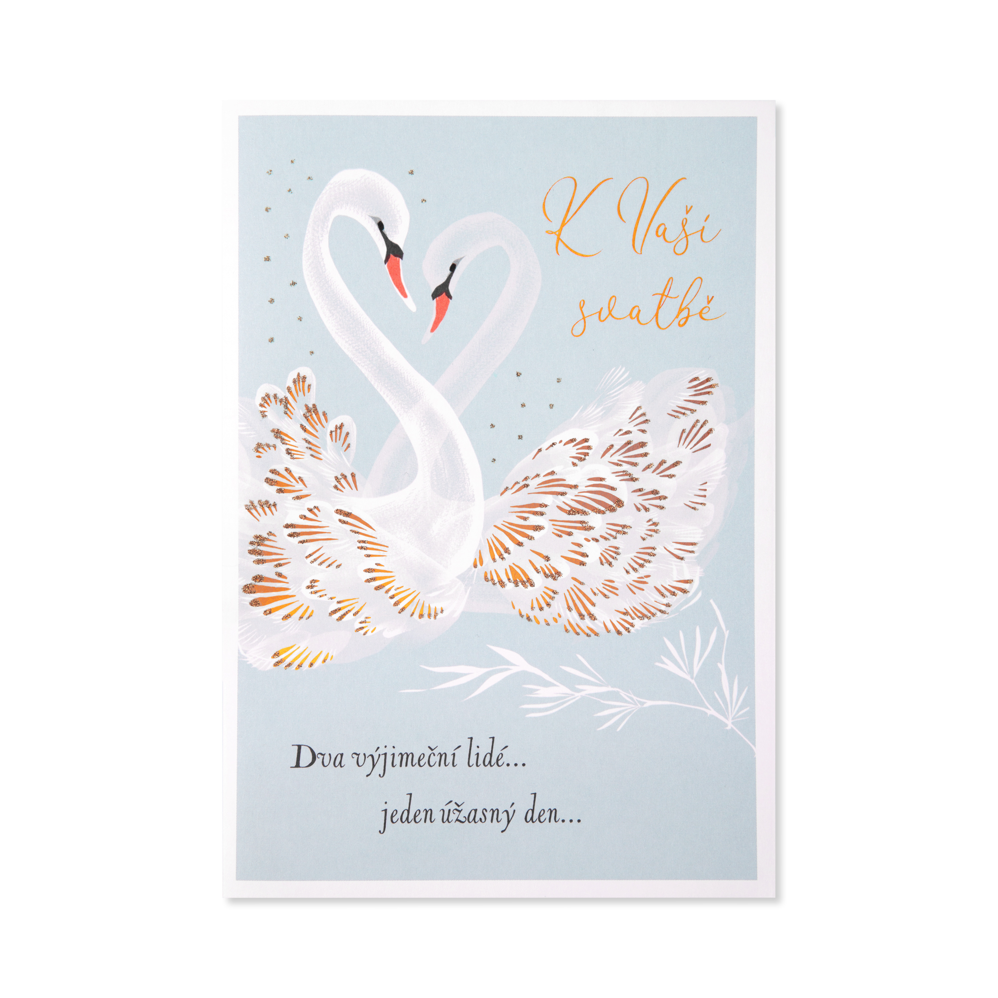 Svatební přání - Labutě se zlatým peřím Albi Albi