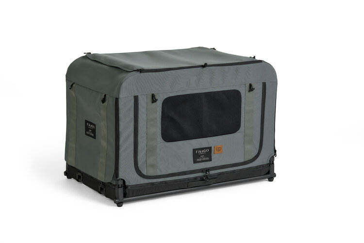 FIKAGO Skládací kennel přepravka Queen M Green FIKAGO