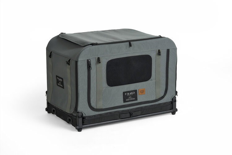 FIKAGO Skládací kennel přepravka Queen S Green FIKAGO