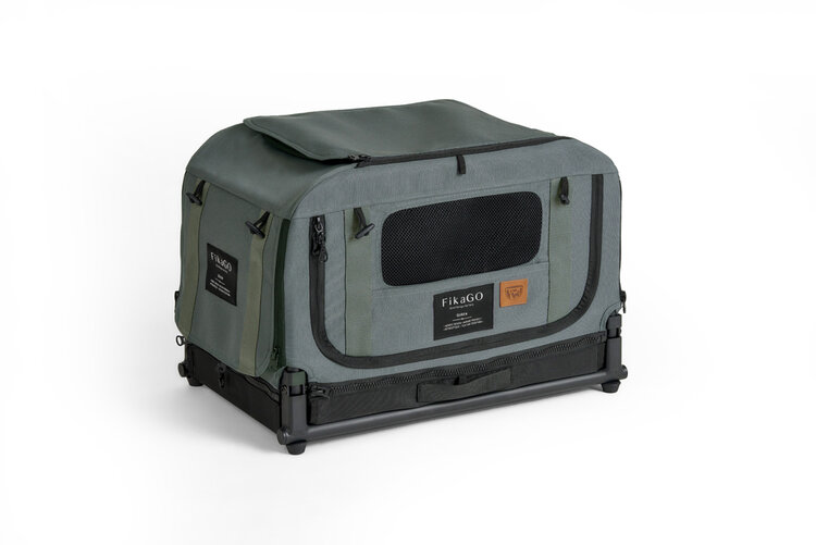 FIKAGO Skládací kennel přepravka Queen XS Green FIKAGO
