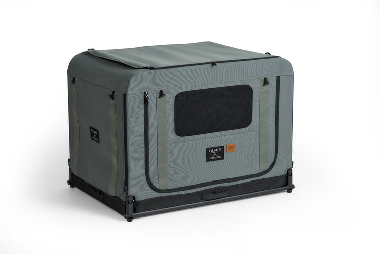 FIKAGO Skládací kennel přepravka Queen L Green FIKAGO