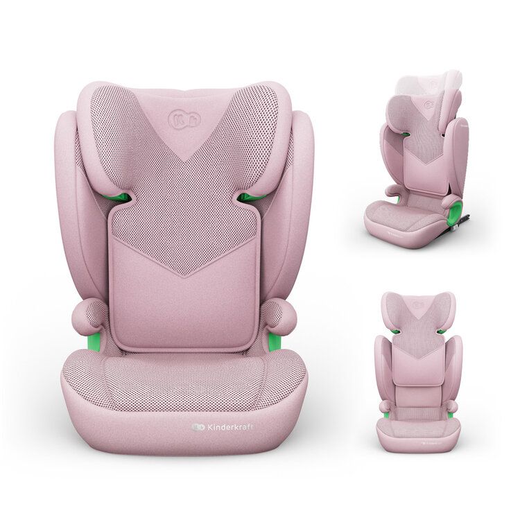 KINDERKRAFT Autosedačka Junior Fix 2 Plus (100-150 cm) Pink Kinderkraft