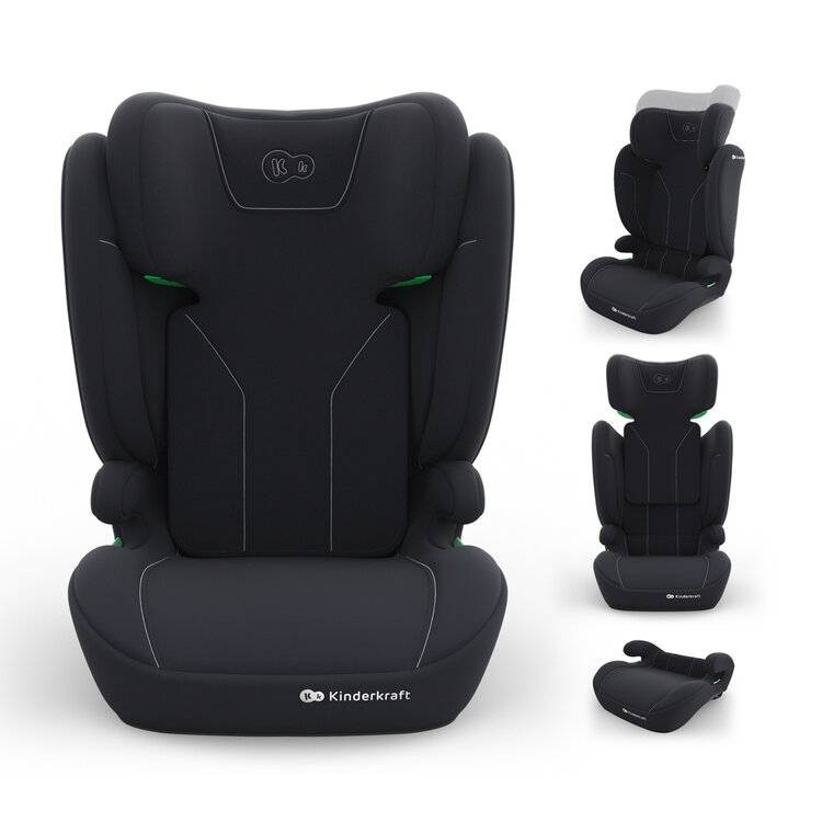 KINDERKRAFT Autosedačka i-Spark 2 Plus i-Size (100-150 cm) Black Kinderkraft