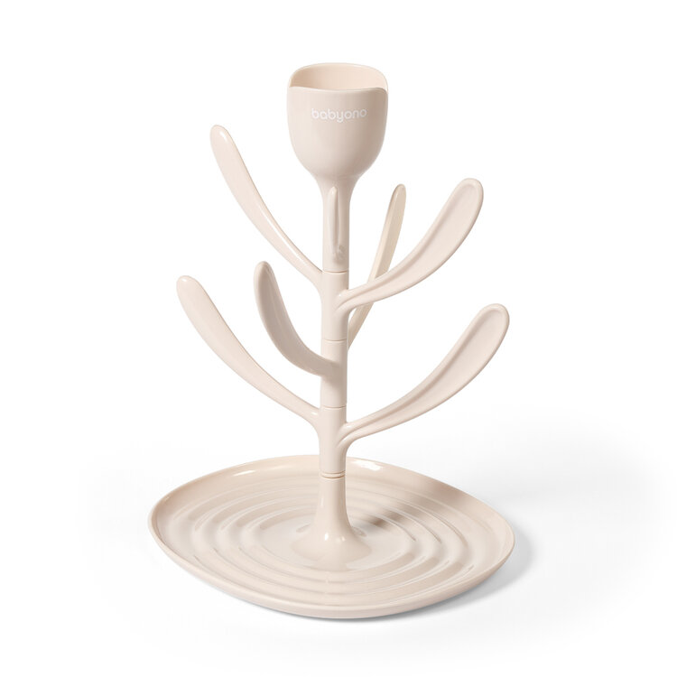 BABYONO Odkapávač univerzální na láhve a příslušenství Tulip Beige BabyOno