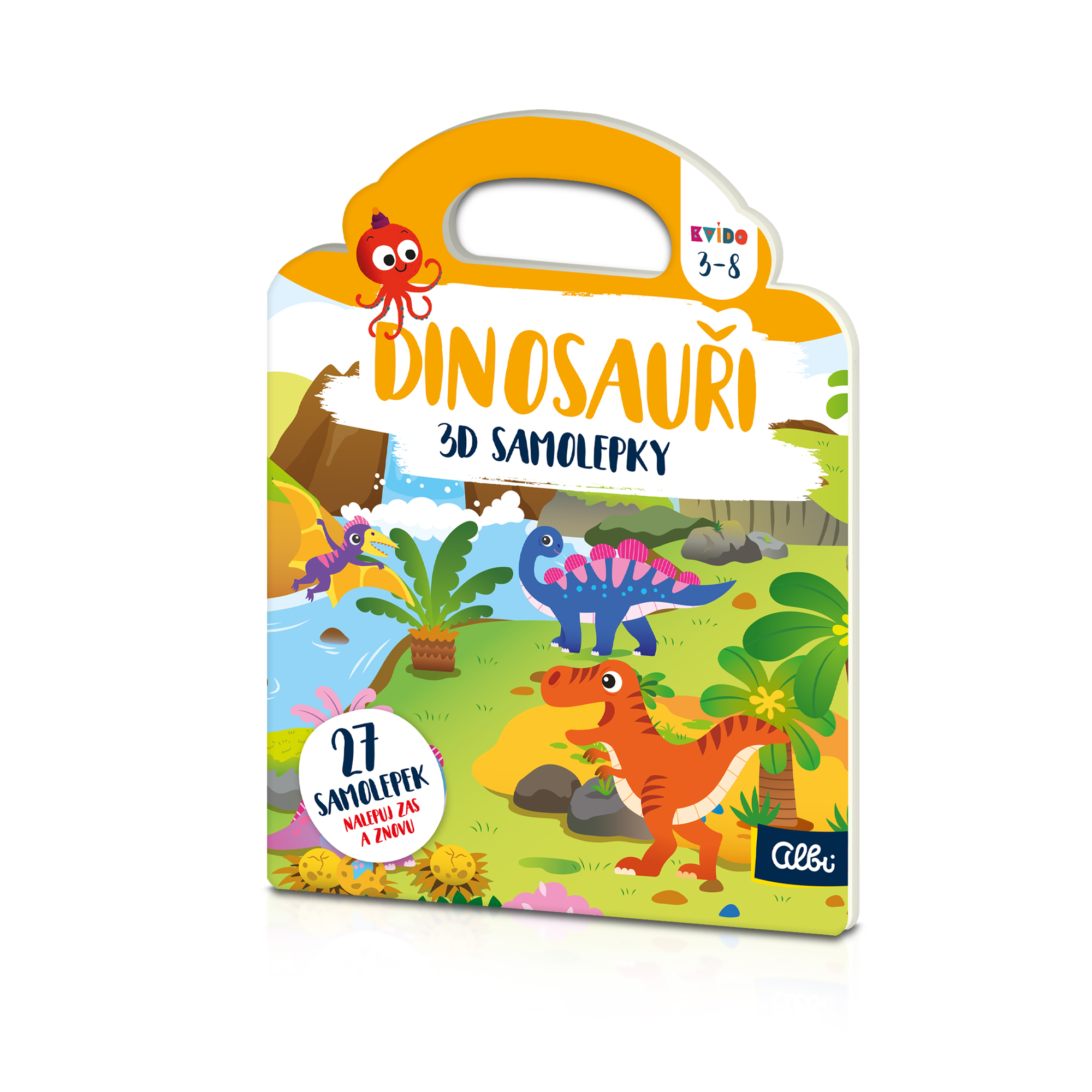 3D samolepky: Dinosauři - Kvído Albi Albi