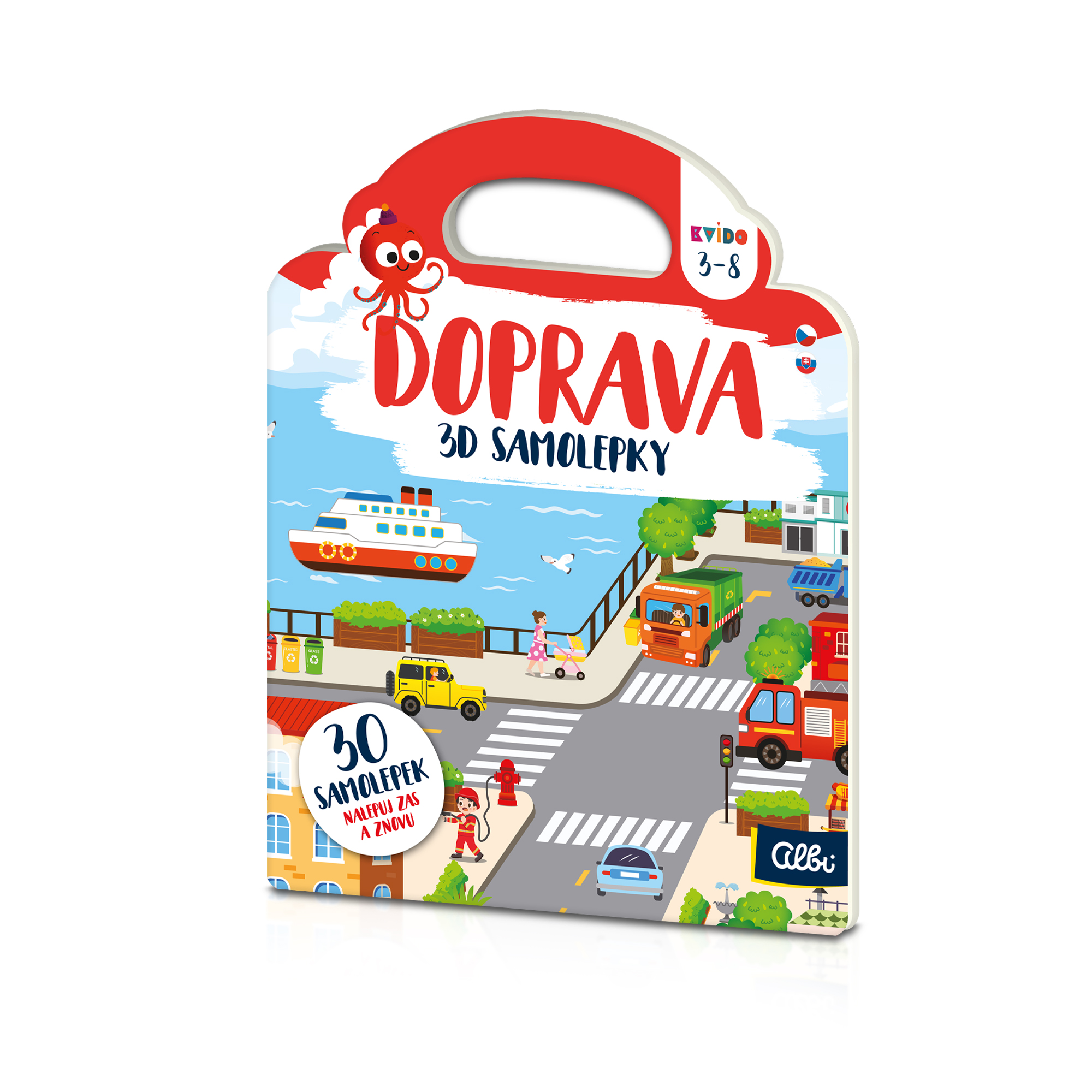 3D samolepky: Doprava - Kvído Albi Albi
