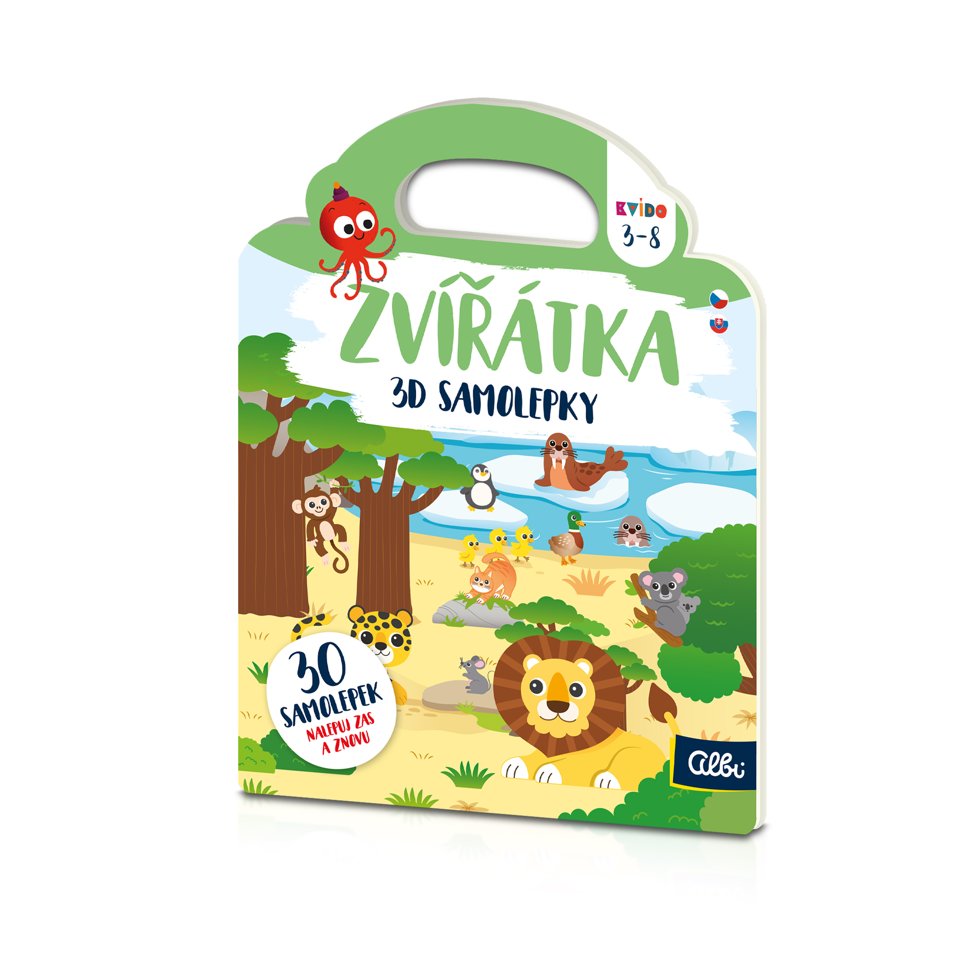 3D samolepky: Zvířátka - Kvído Albi Albi